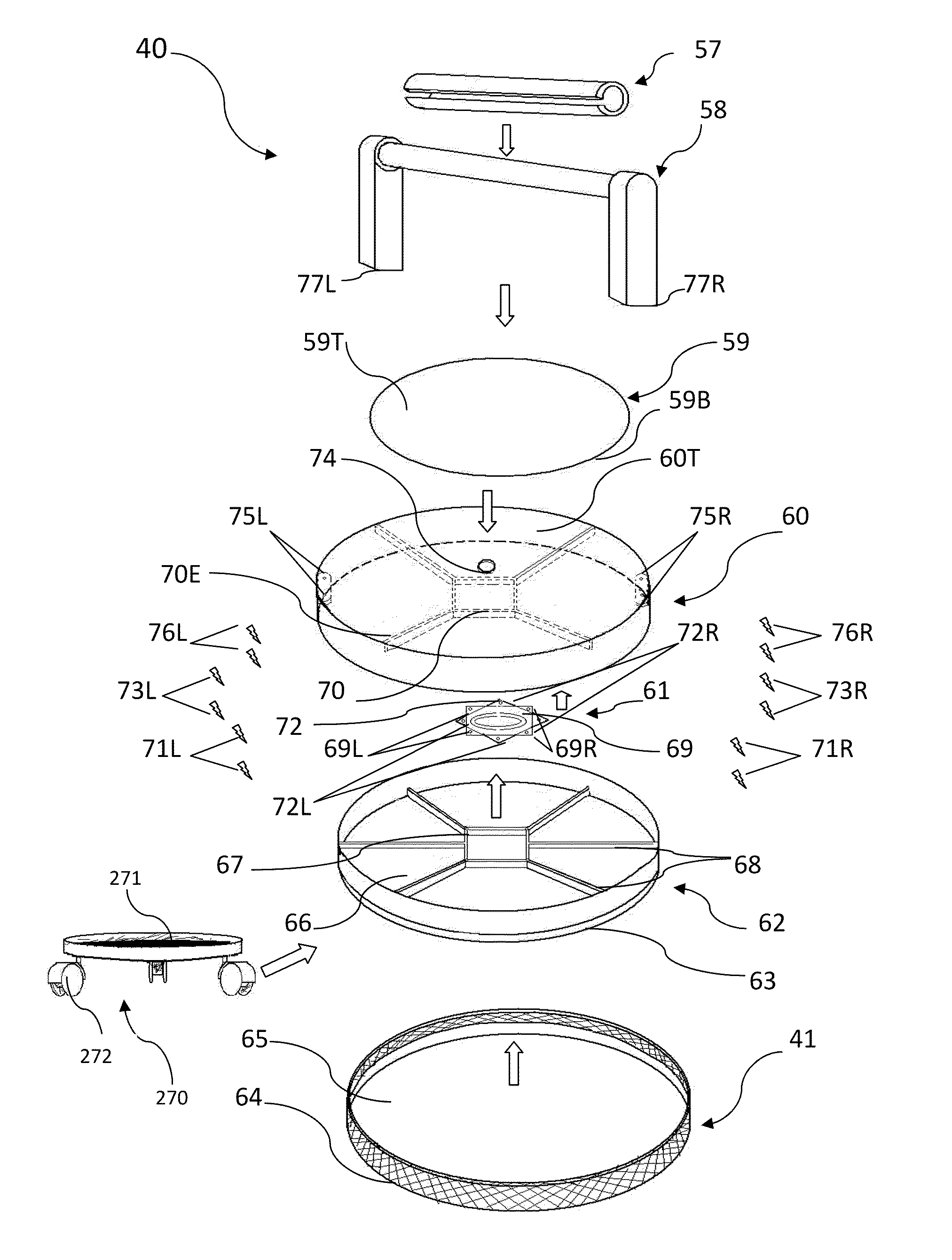 Method and system for performing linear and circular movement patterns