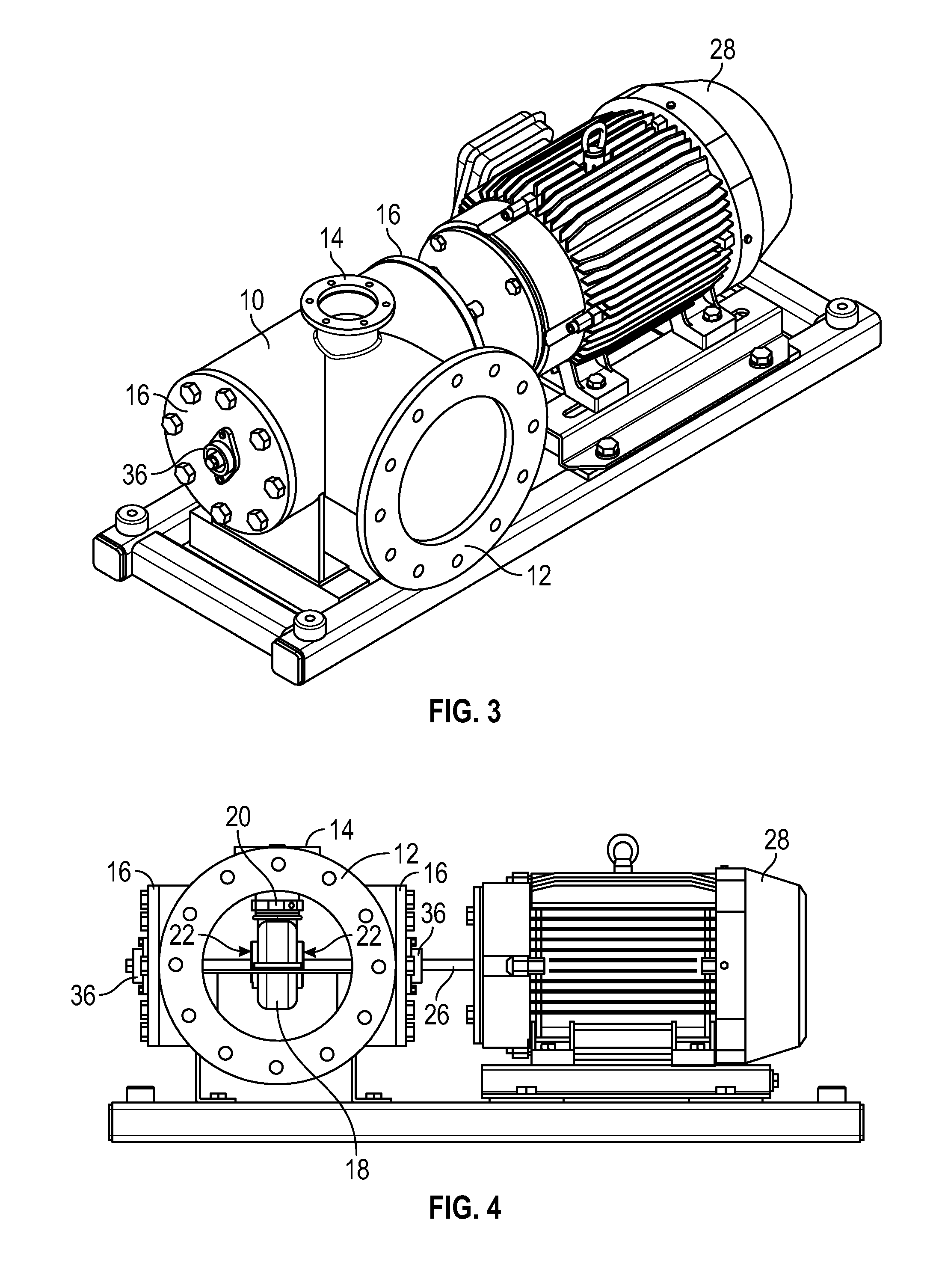 Enclosed double suction pump