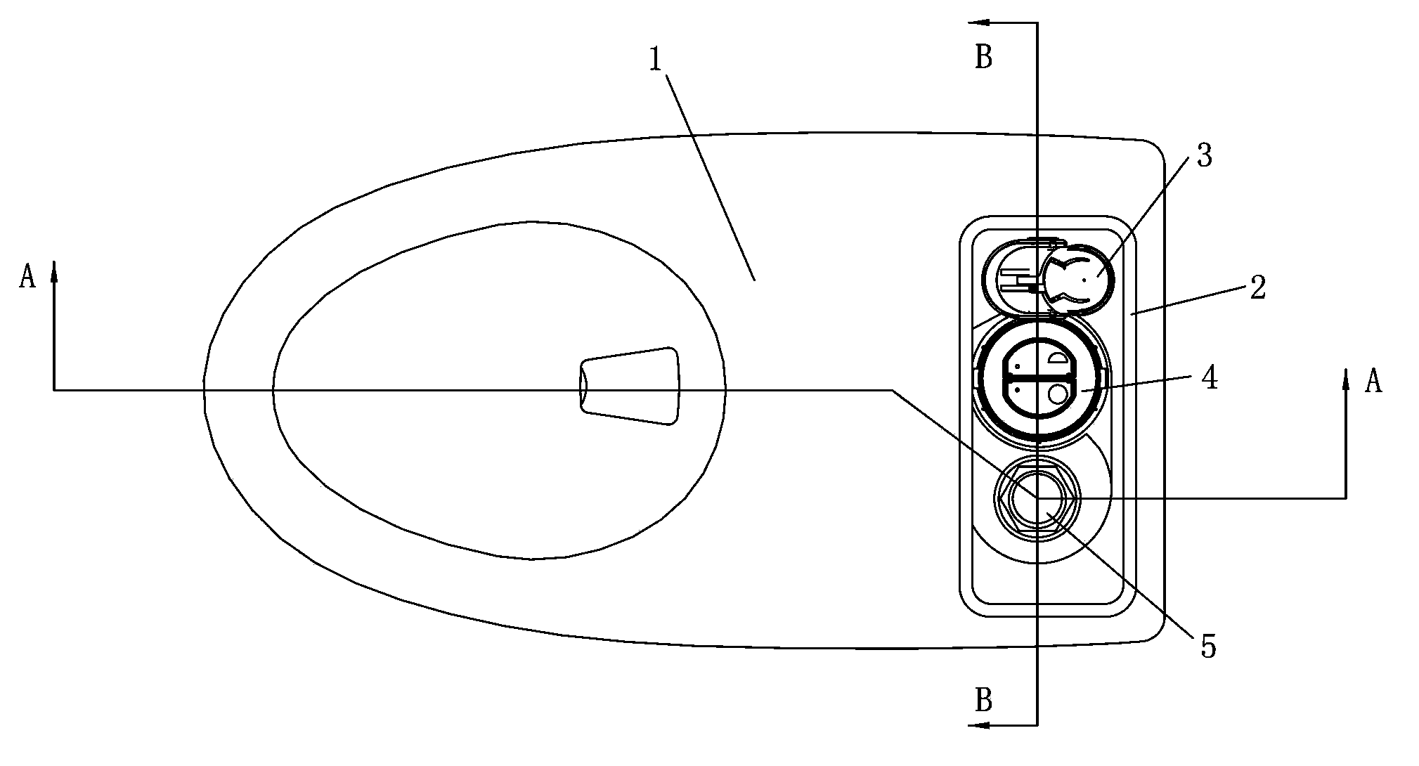 Siphon acceleration jet type siphon closestool