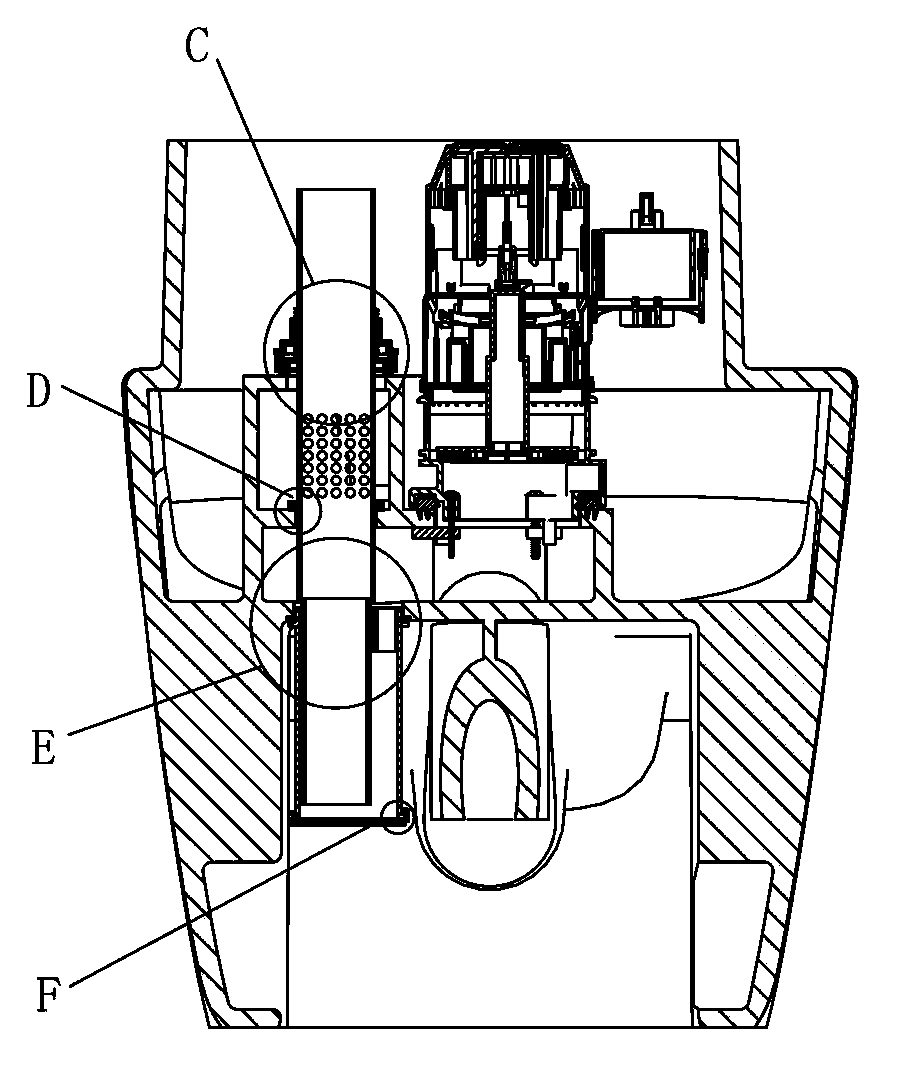 Siphon acceleration jet type siphon closestool