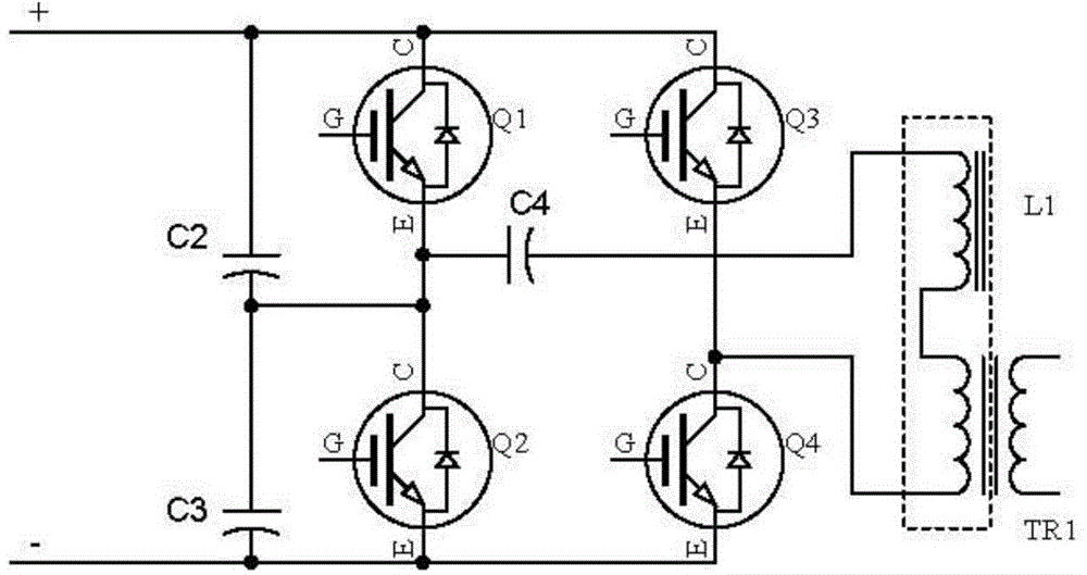 Driving method of full-bridge soft switch inverter circuit