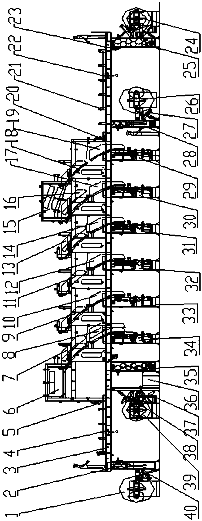 Double-unwinding and double-winding six-color printer and printing method thereof