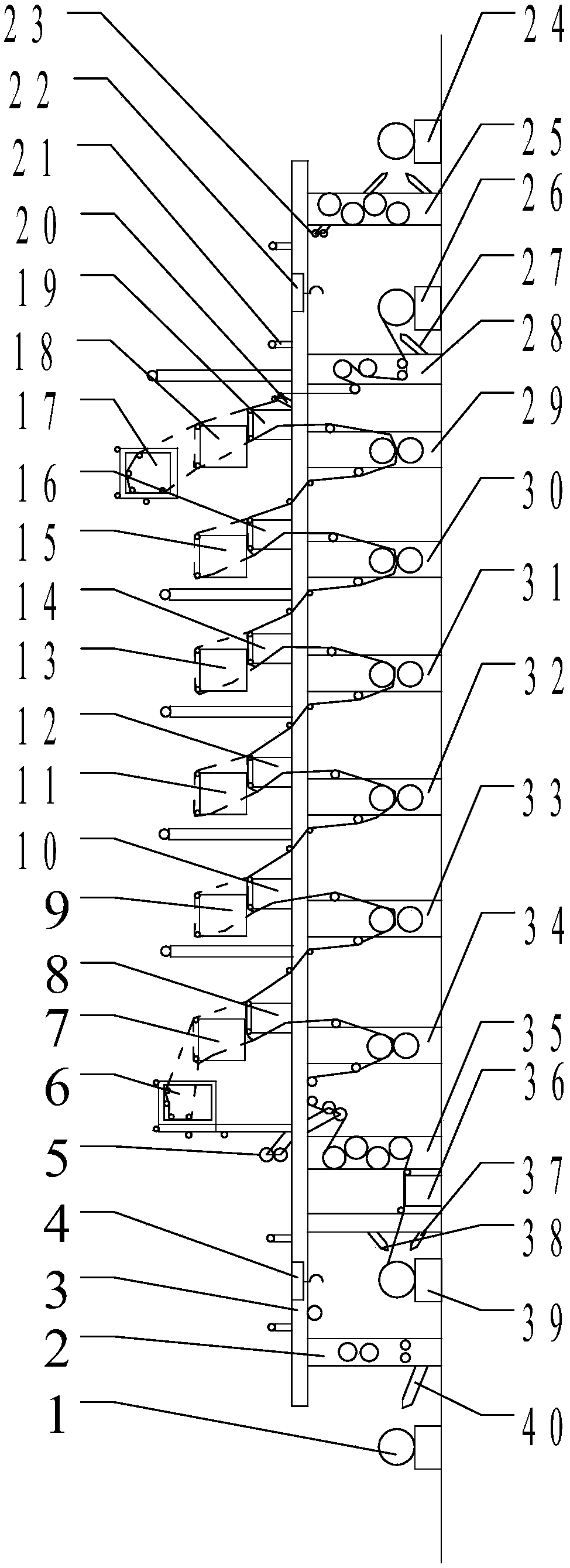 Double-unwinding and double-winding six-color printer and printing method thereof