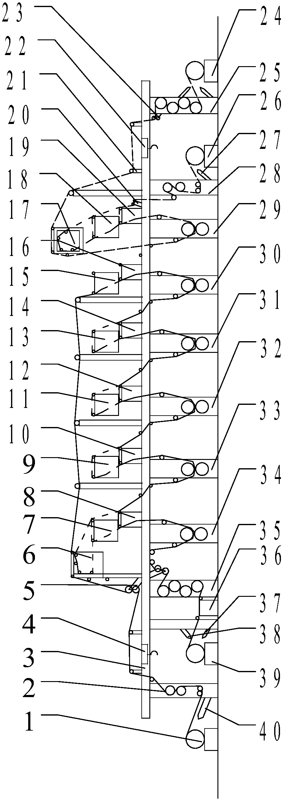 Double-unwinding and double-winding six-color printer and printing method thereof