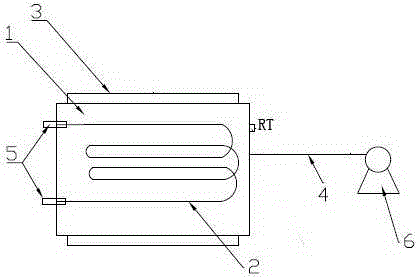 An online degassing device for an ion chromatograph