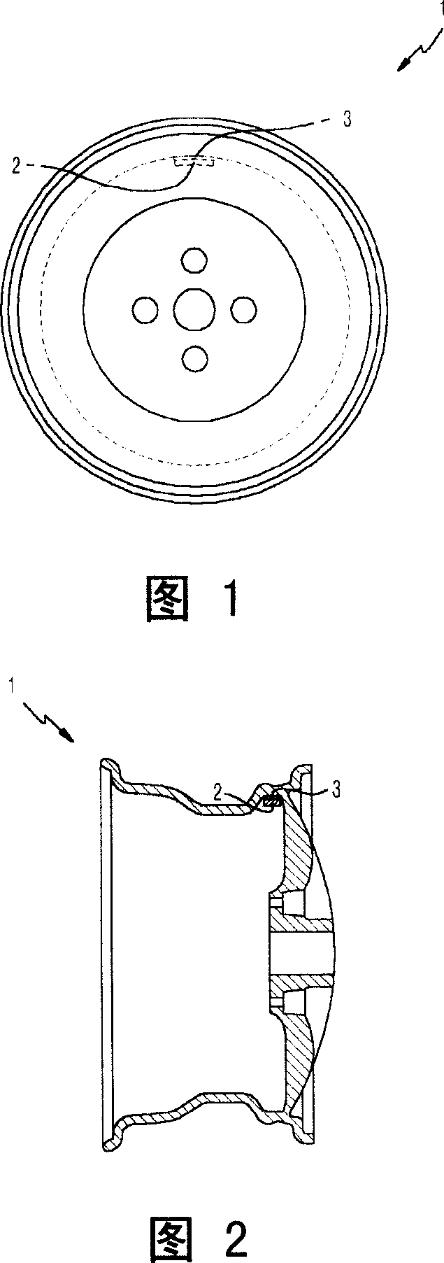 Wheel balance weight for automobile tyre