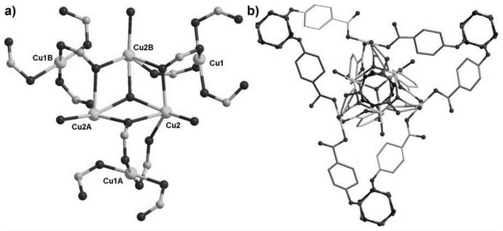 Coordination framework materials of copper-cyclotriphosphazene hexacarboxylic acid derivatives and their preparation and application