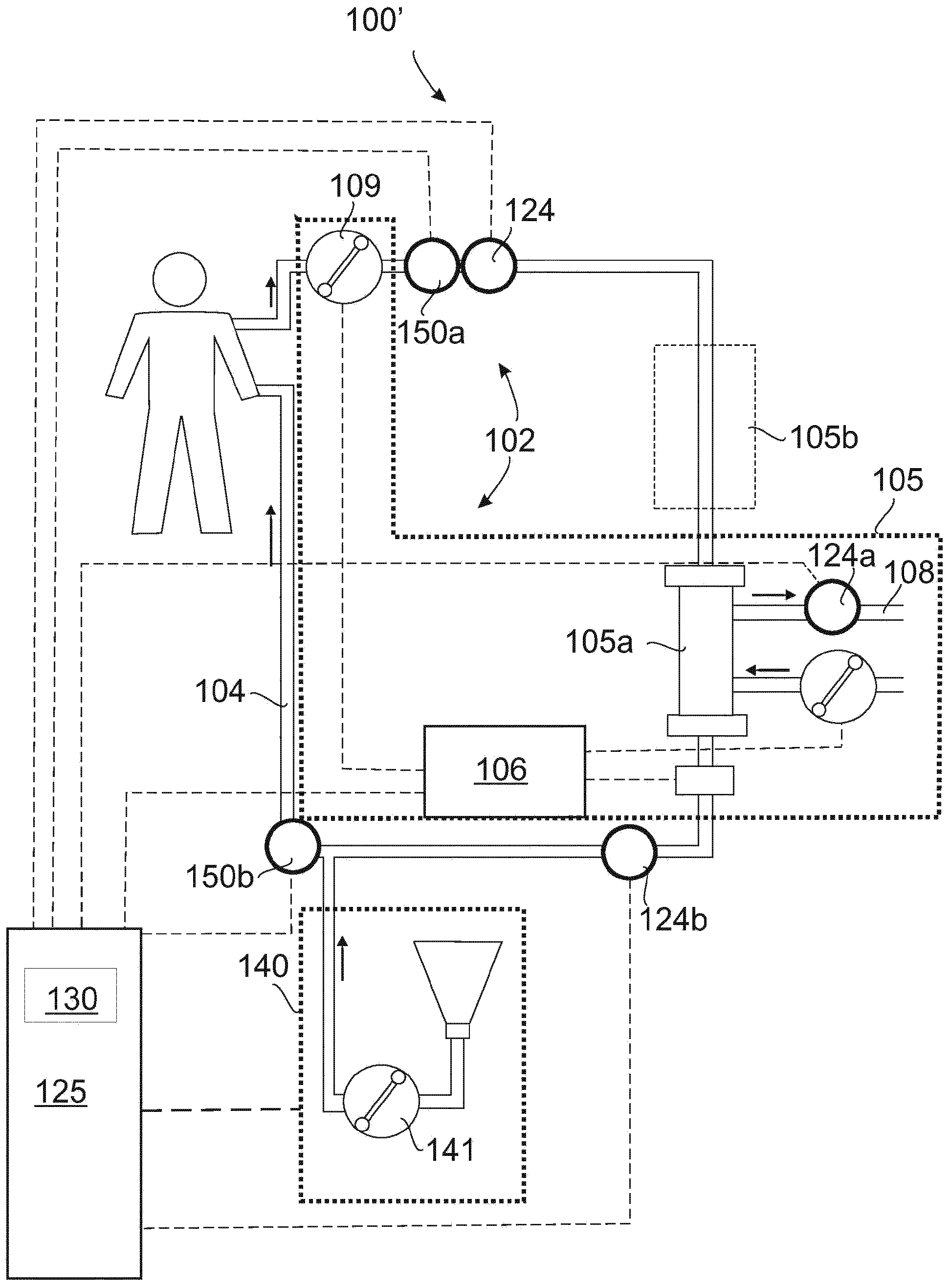 Safety apparatus for extracorporeal blood treatment