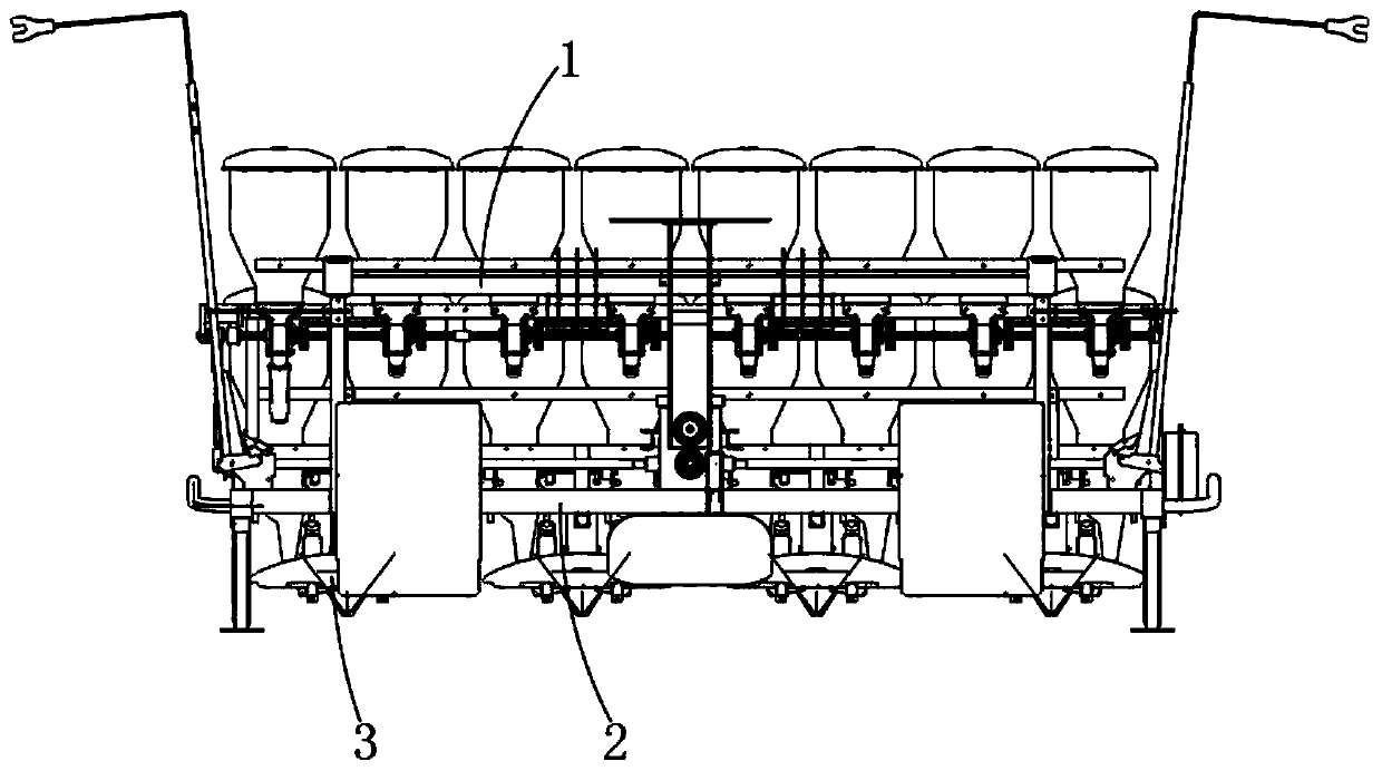 Precision hole sowing and fertilization integrated machine