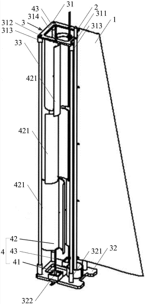 Device capable of achieving wind power generation and power adjustment and control and unmanned sailing boat