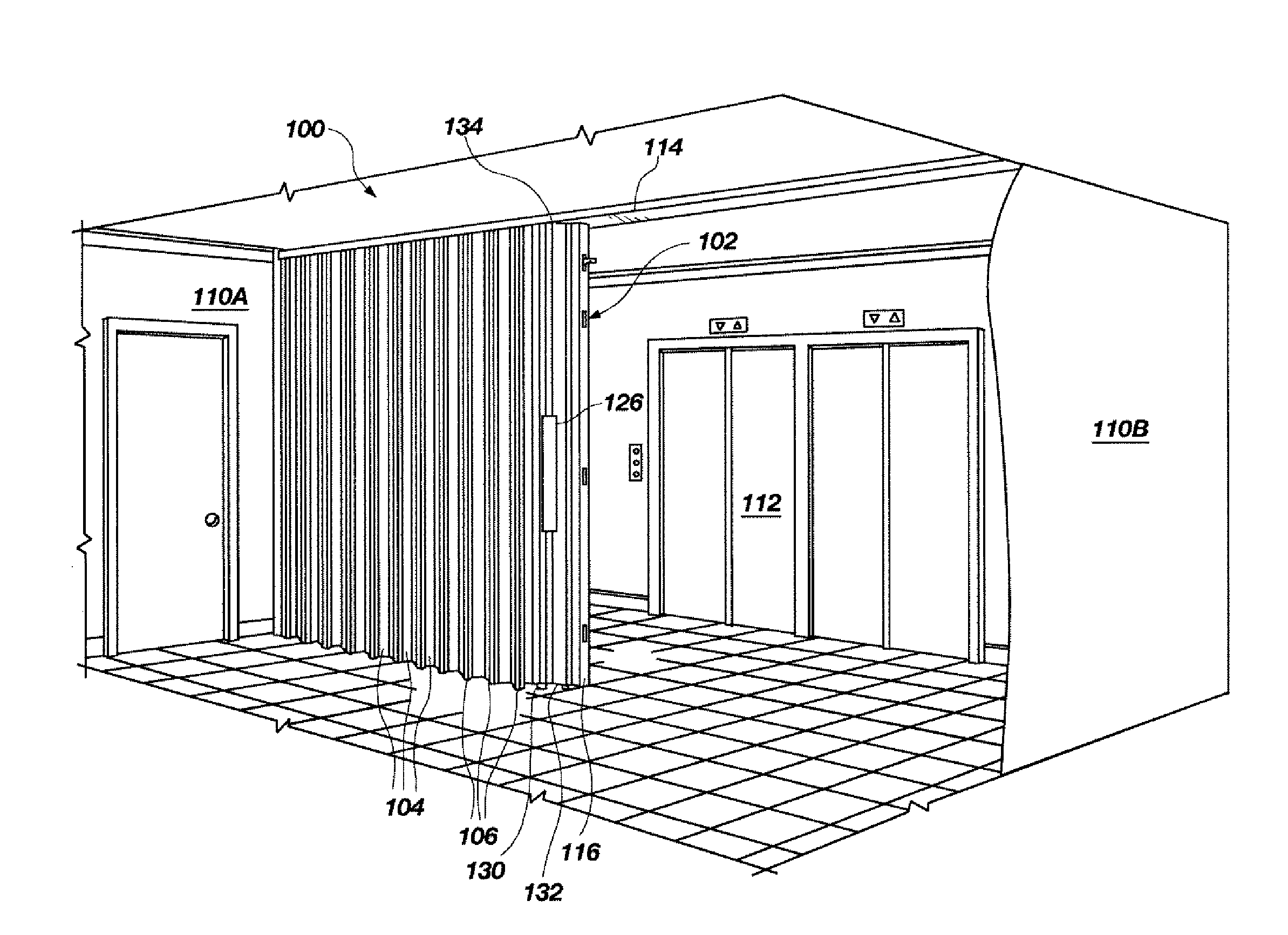 Method, apparatus and system for controlling a movable partition