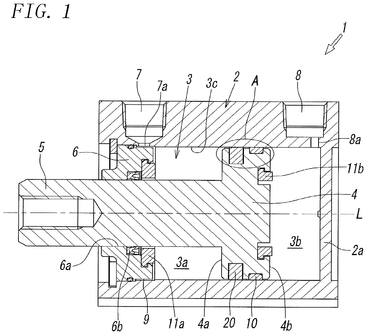 Seal structure in hydraulic cylinder, and said hydraulic cylinder