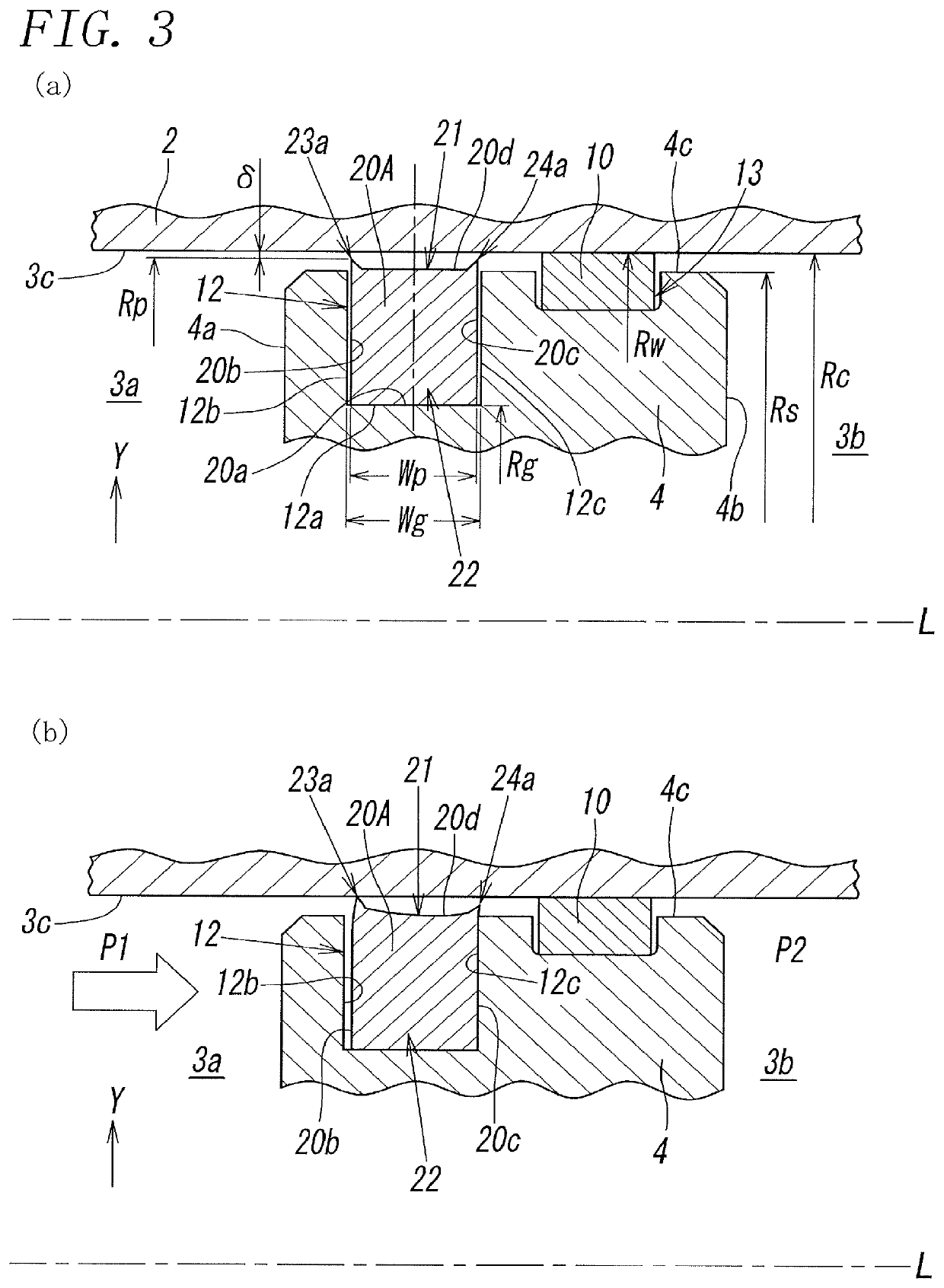 Seal structure in hydraulic cylinder, and said hydraulic cylinder