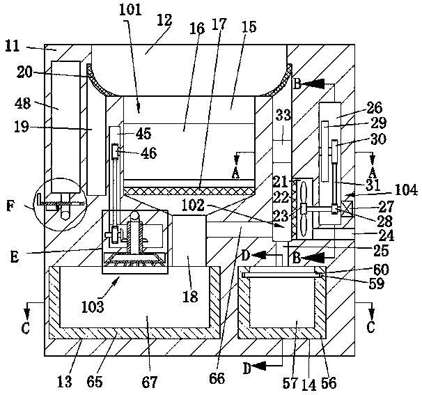 Construction garbage collection and centralized treatment device