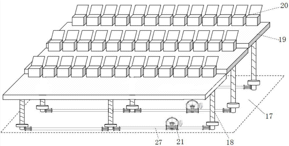 Full-automatic stage seat lifting system