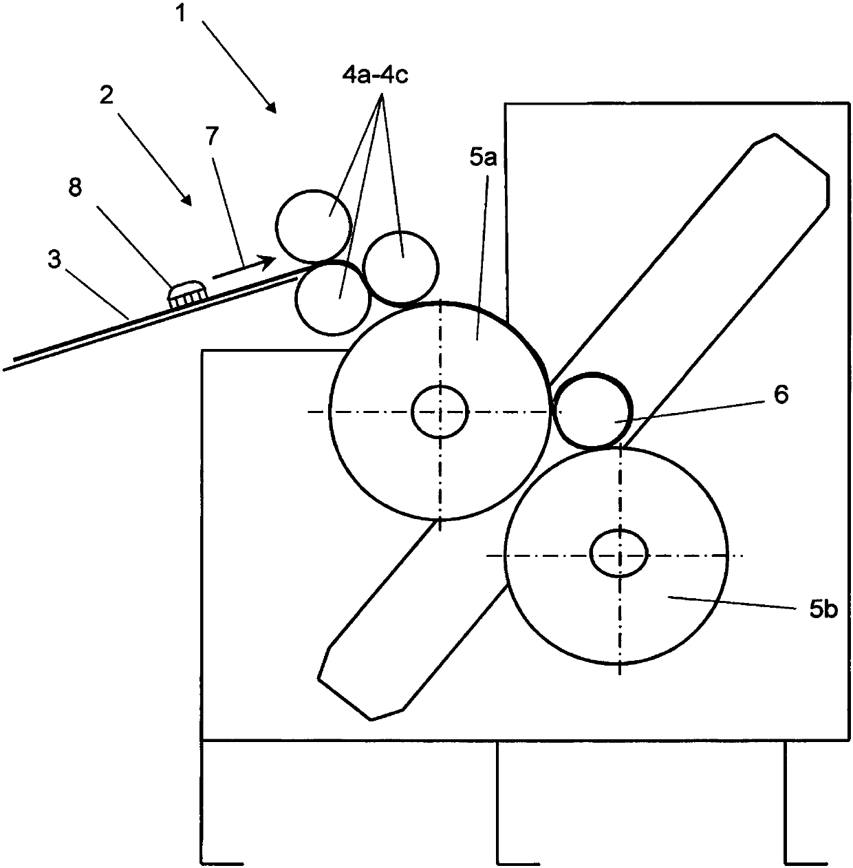 Winding machine for making cotton laps and method for winding fiber strips