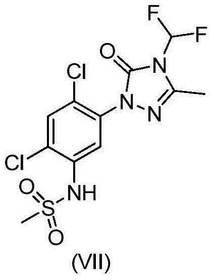 Method for synthesizing difluoro methyl triazoline-ketone and sulfentrazone