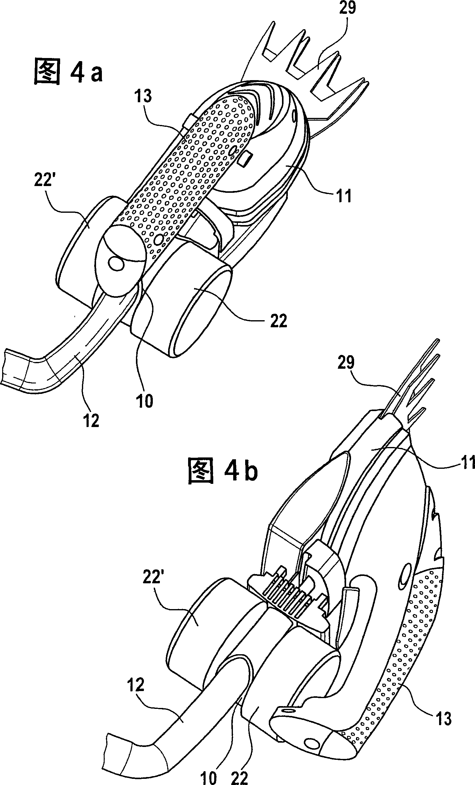 Hand-operated electrical machine tool and coupler for a hand-operated electrical machine tool