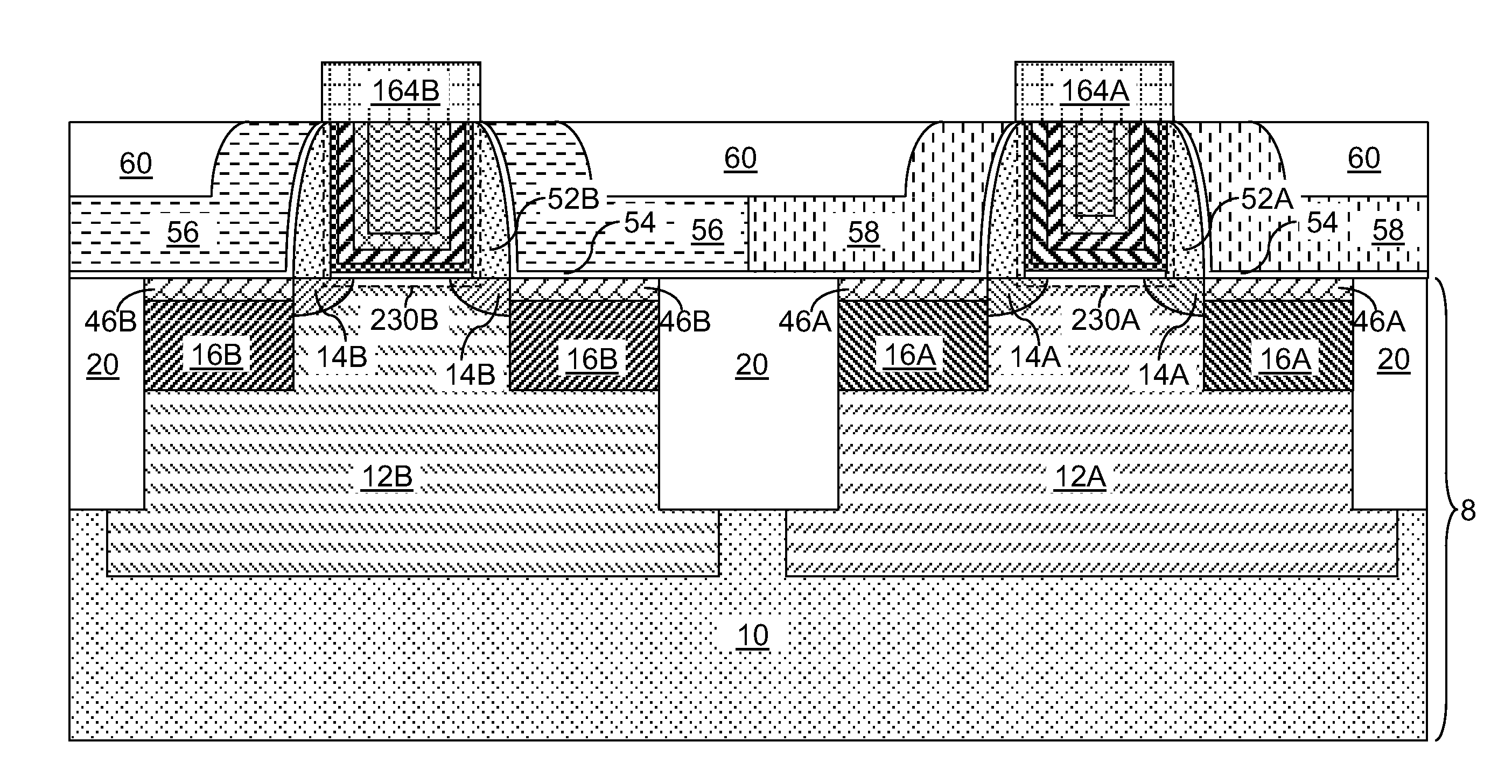 Borderless contact for replacement gate employing selective deposition