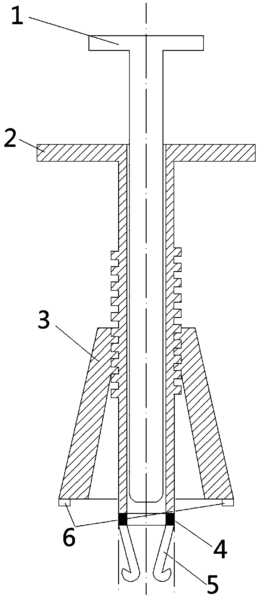 Auxiliary anode sheath taking-out device and using method thereof