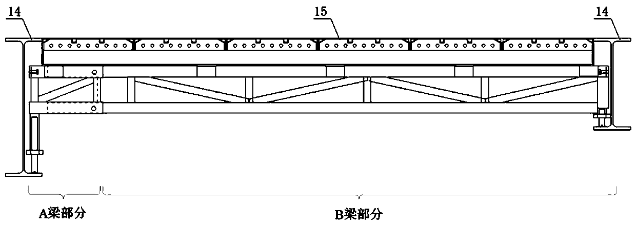 Turnover and fixed without-vertical-bar-truss aluminum formwork supporting system