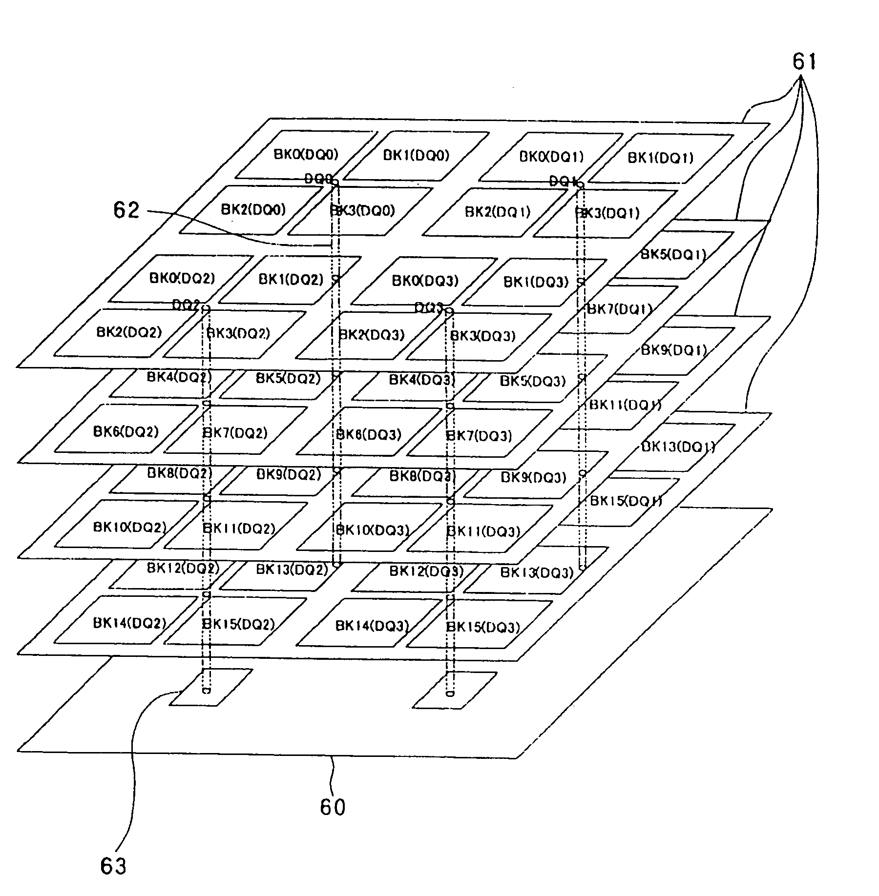 Stacked semiconductor memory device