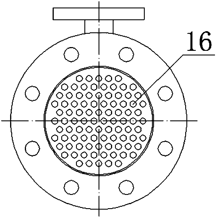 Automatic draining heat exchanger with screw extruding pipes