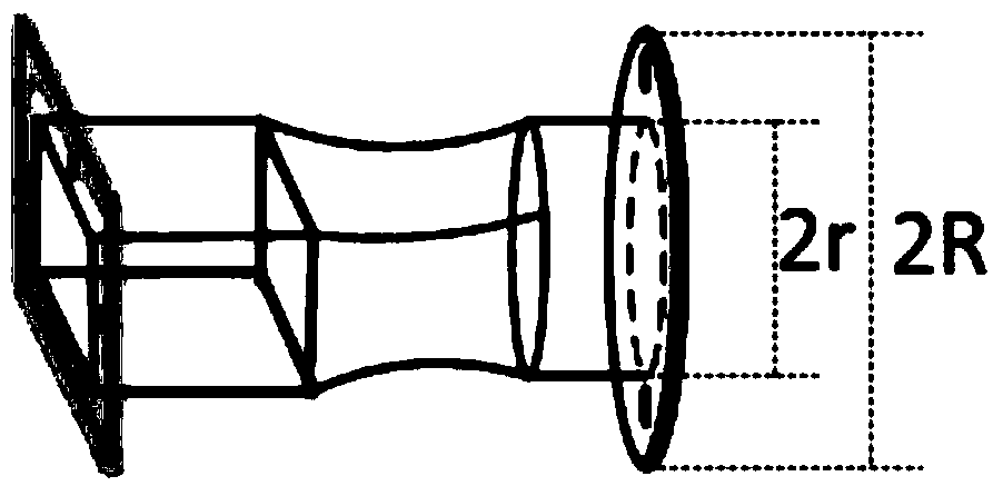 A surface wave plasma generate device for a cylinder