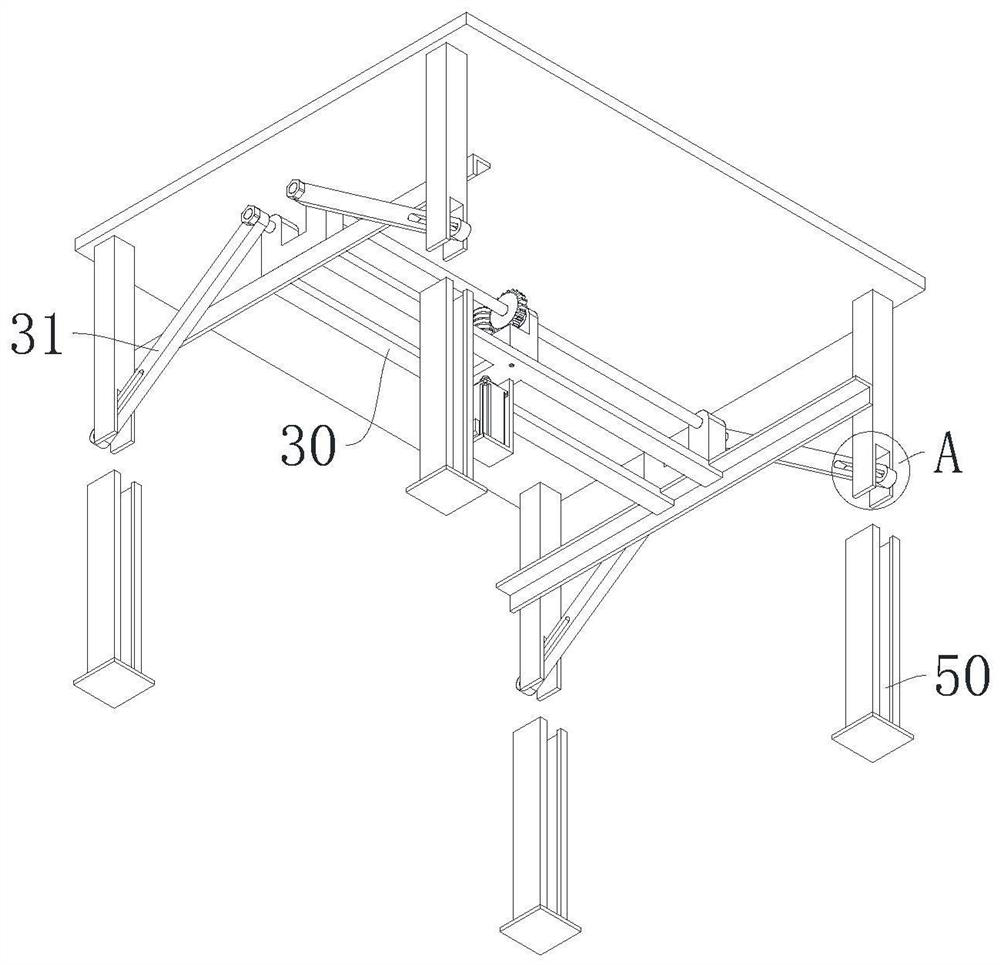 Automatic assembling device for air ports of air conditioner grilles of bus