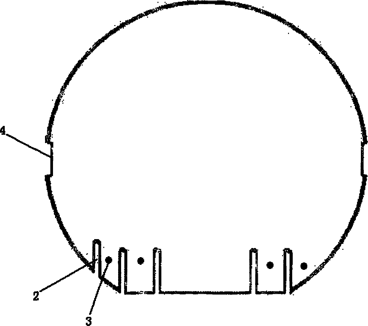 Lamp filament wrapped connection process of energy-saving lamp