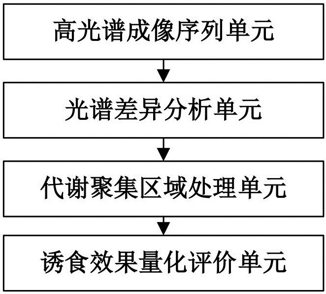 Fish phagostimulant effect evaluation method and system based on microscopic hyperspectrum