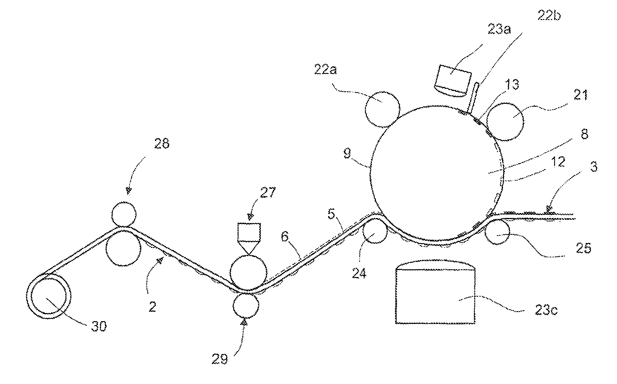 Method for printing product features on a substrate sheet