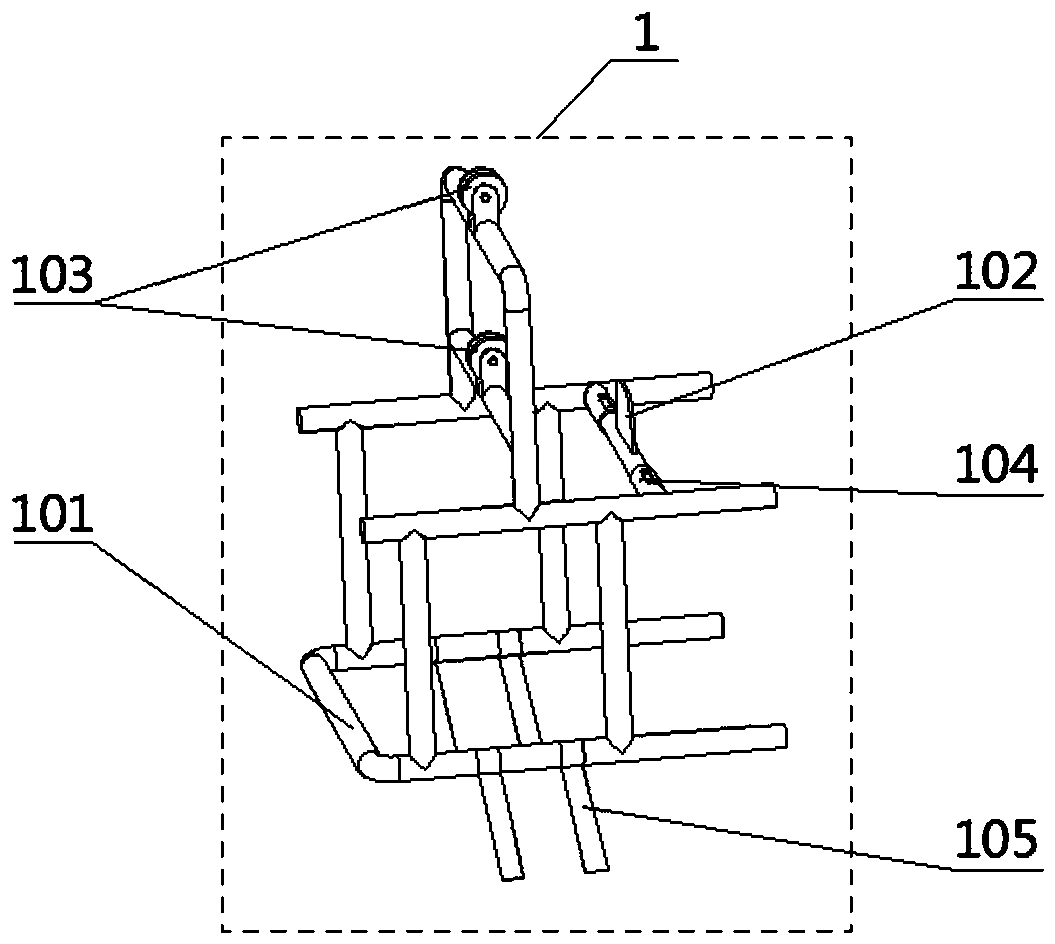 Portable traction frame self-carrying loading device