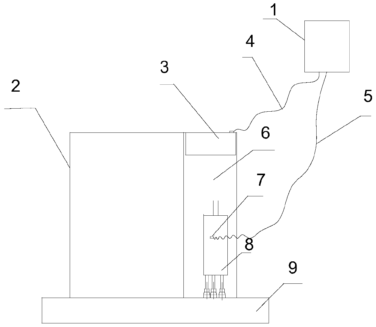 Temperature sensor tool applied to commodity inspection room and compressor winding temperature calibration method