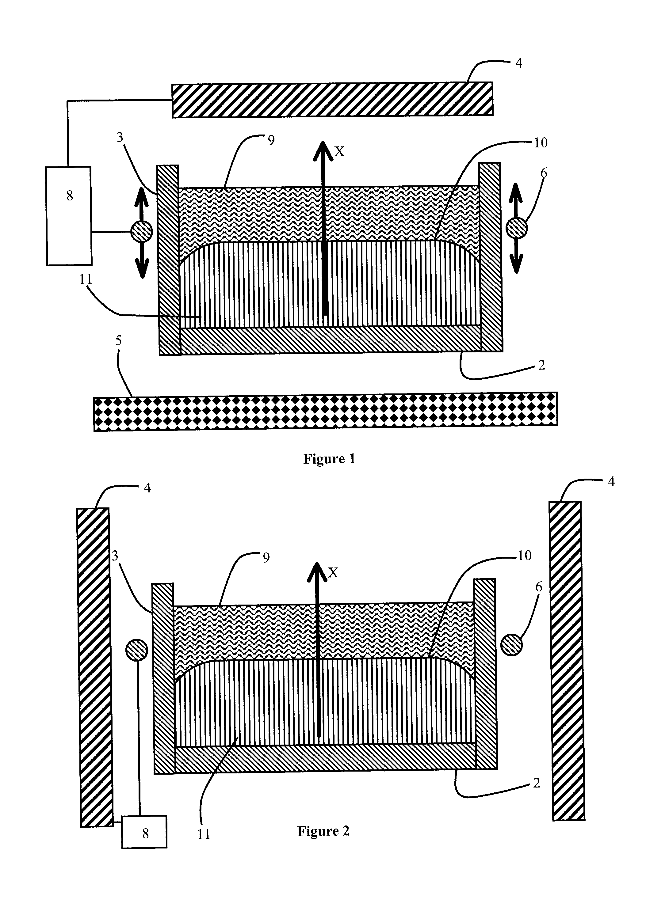 System for manufacturing a crystalline material by directional crystallization provided with an additional lateral heat source