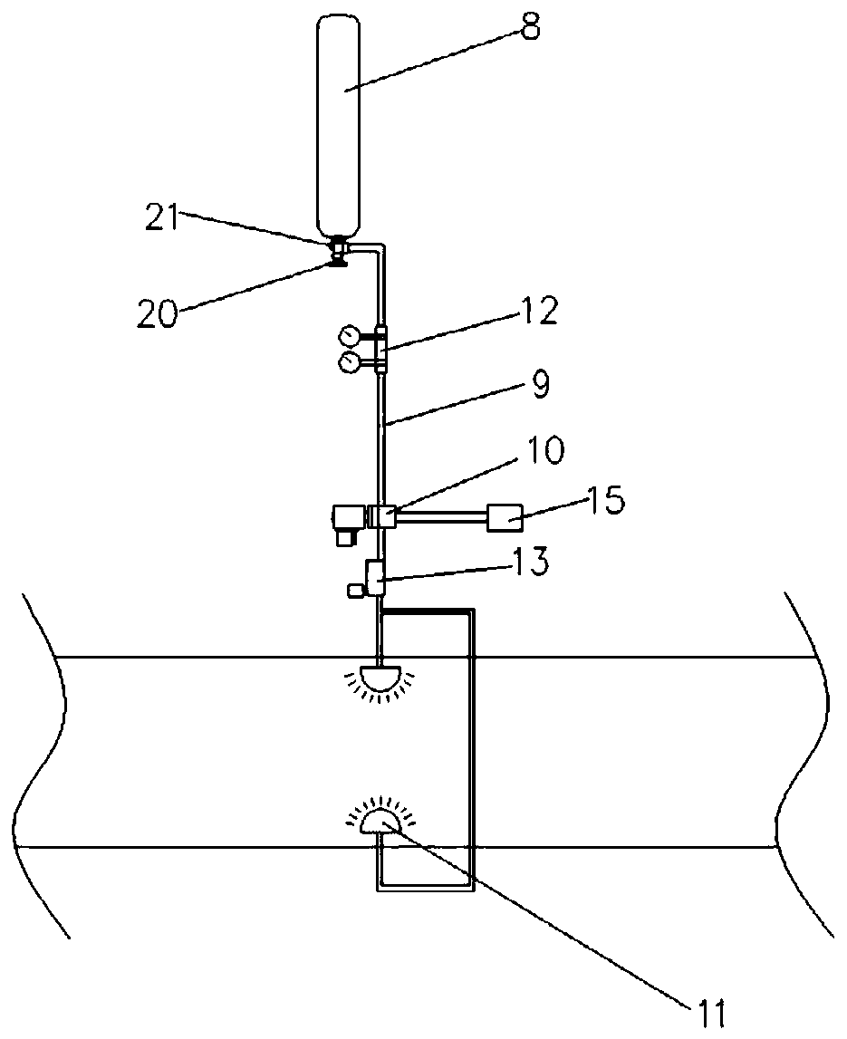 Intelligent-control explosion suppression apparatus for dust explosion prevention of dry dedusting system