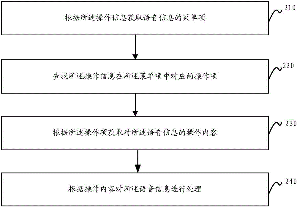 Voice information processing method and apparatus