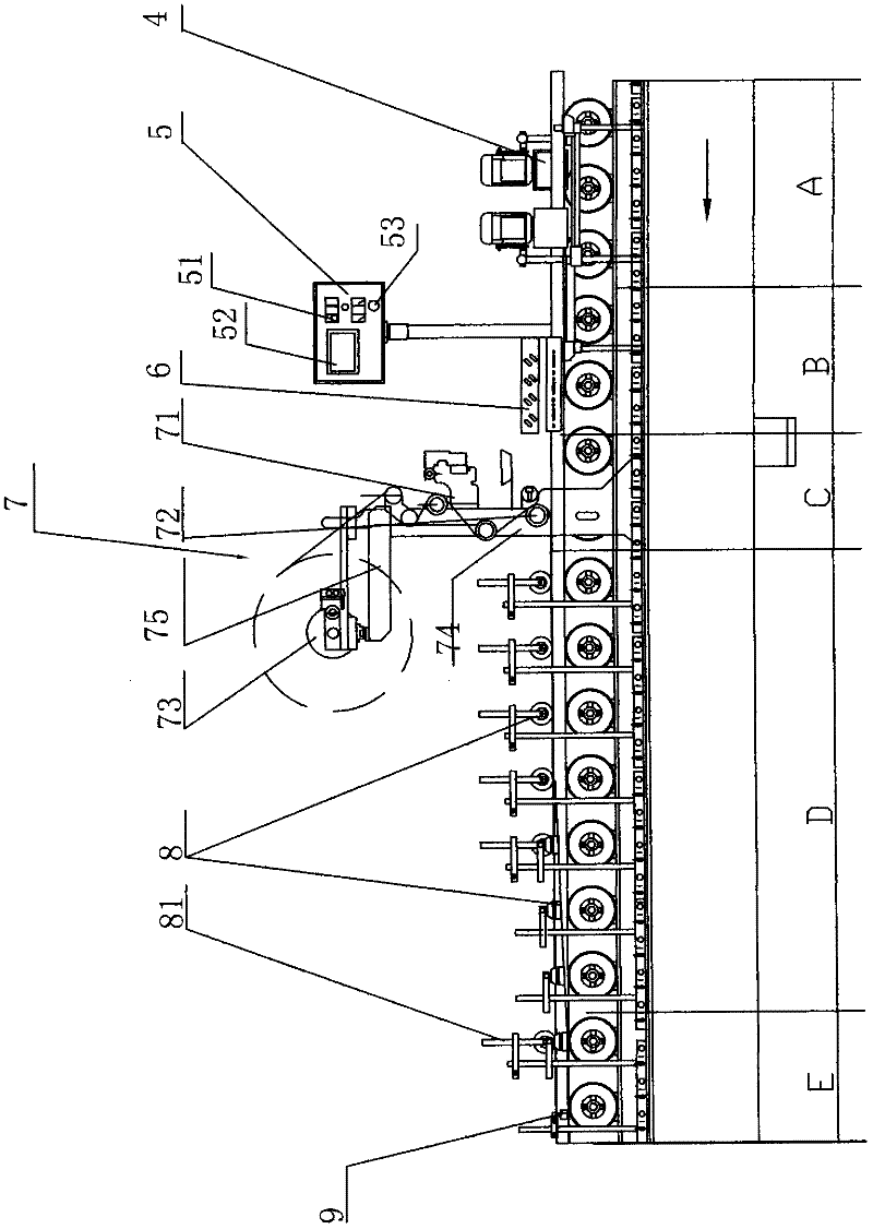 Processing method for square woodwork with coating as well as processing equipment thereof and product