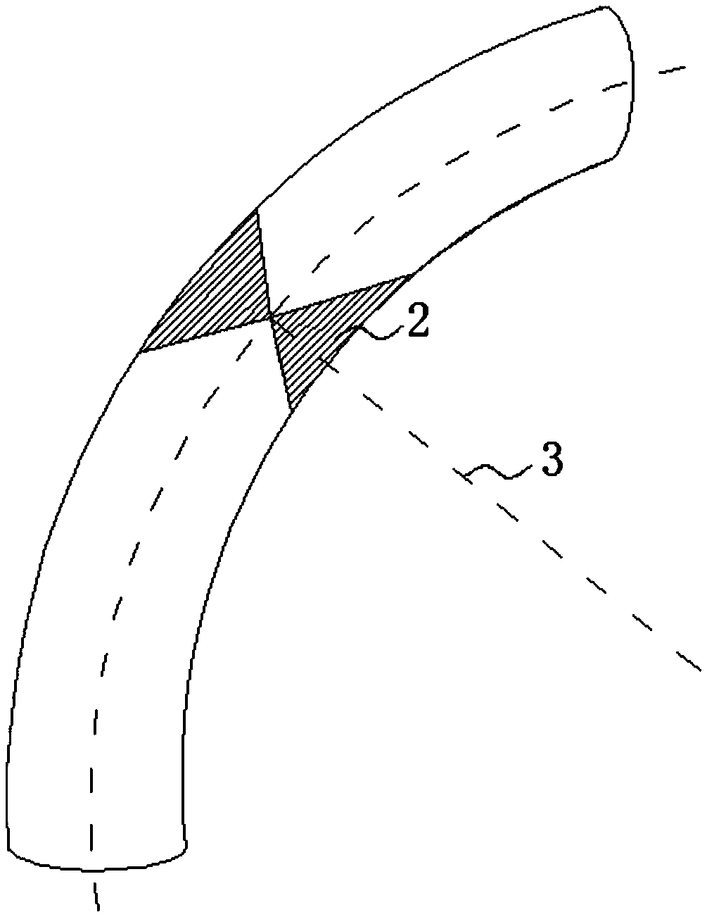 Processing method of modifying anisotropism of round bamboo by laser