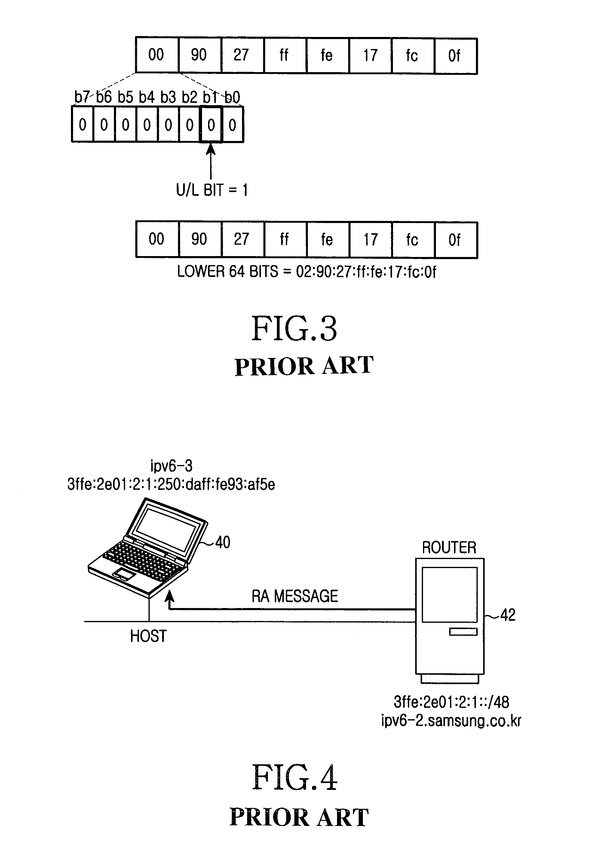 Internet protocol based communication system and method for setting host address and selecting source address therein