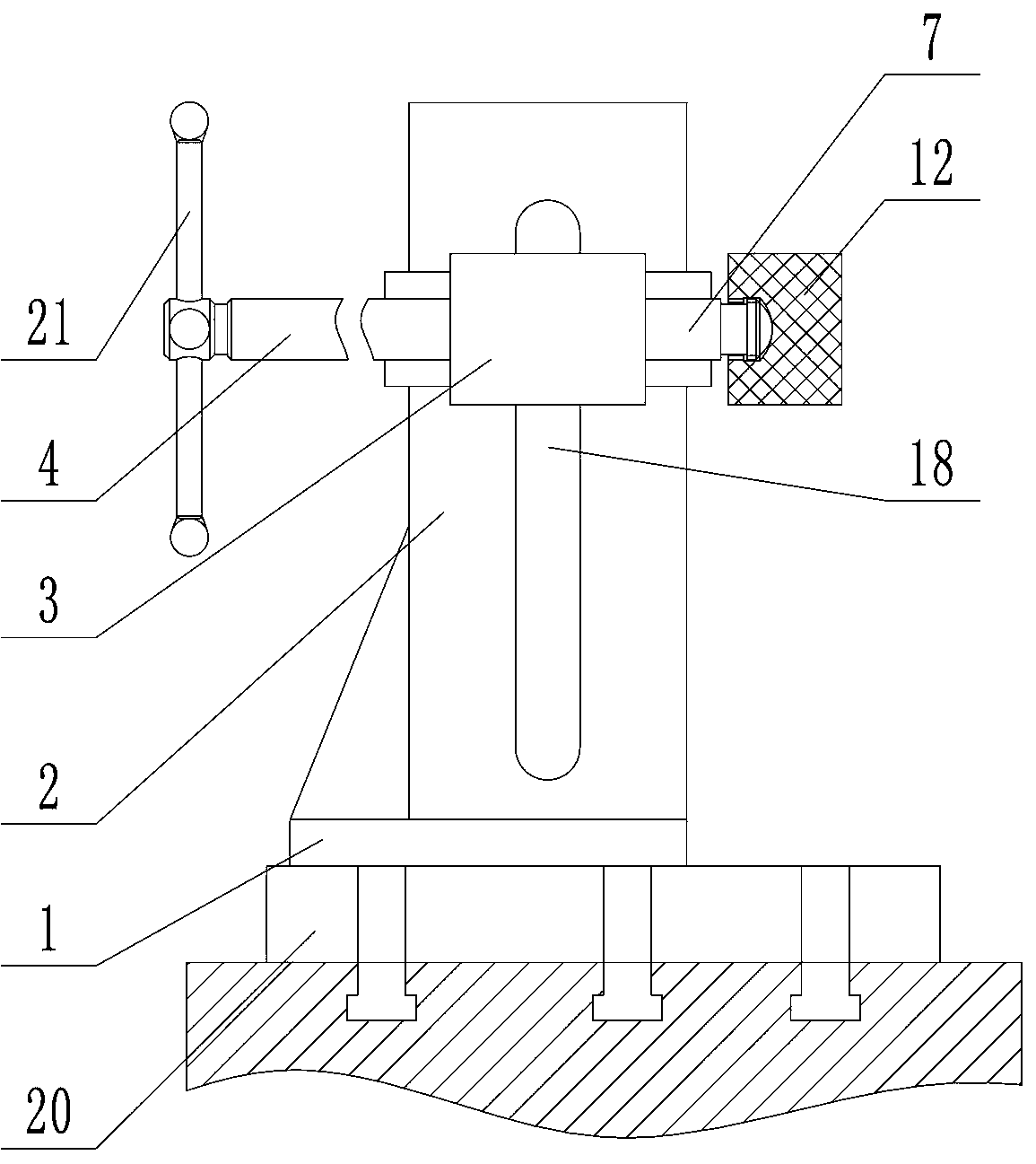 A processing fixture with controllable clamping force