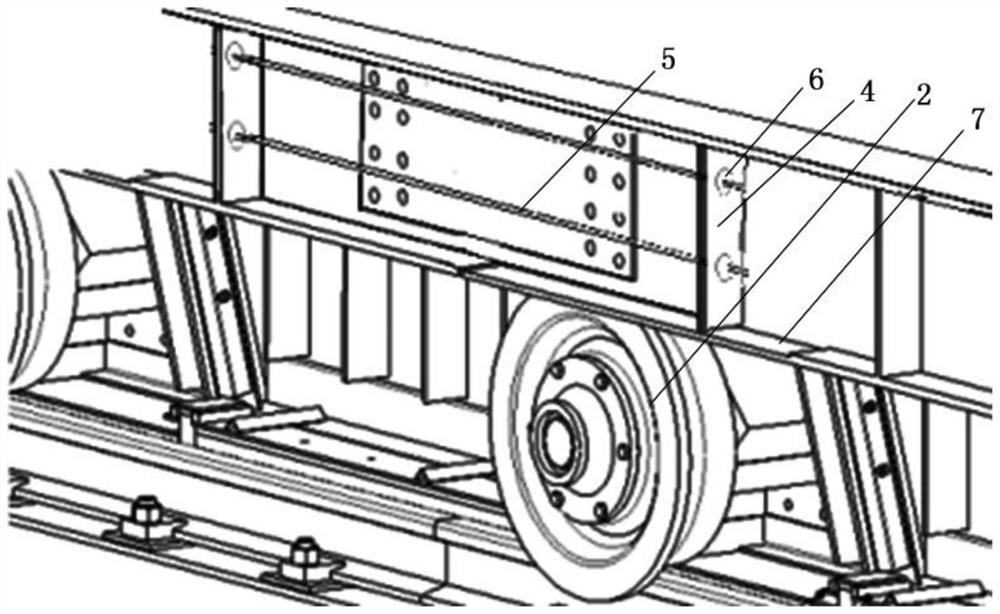 A treatment method for the deformation of the rotary frame of the ring cooler