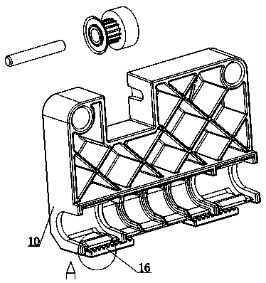 A roller brush set adjustment device for brushing printing drive rollers