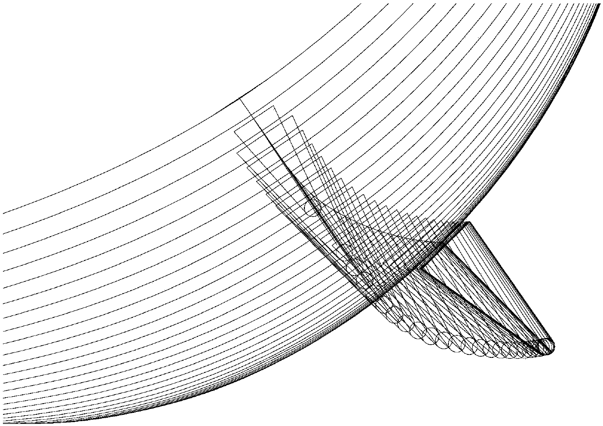 Three-dimensional modeling method for bilge keel structure and bilge keel structure