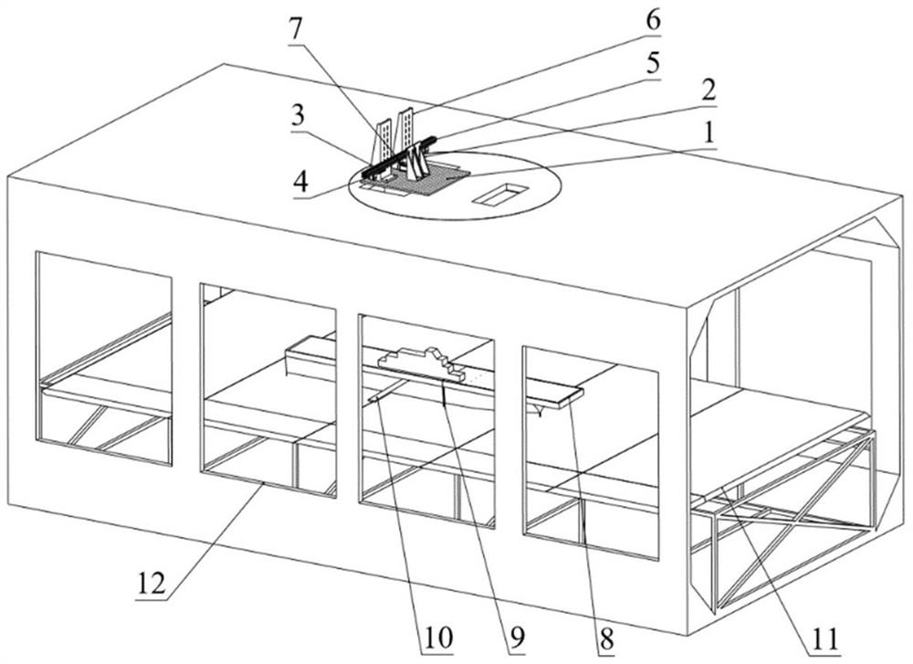 A ship attitude dynamic simulation system for wind tunnel test and its working method