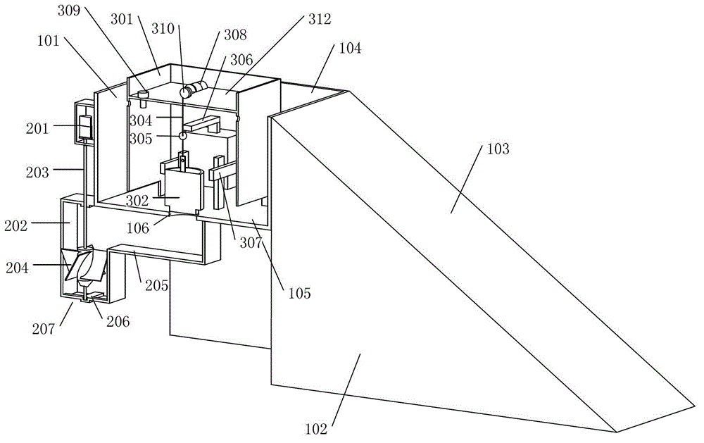 Overtopping wave energy power generation device