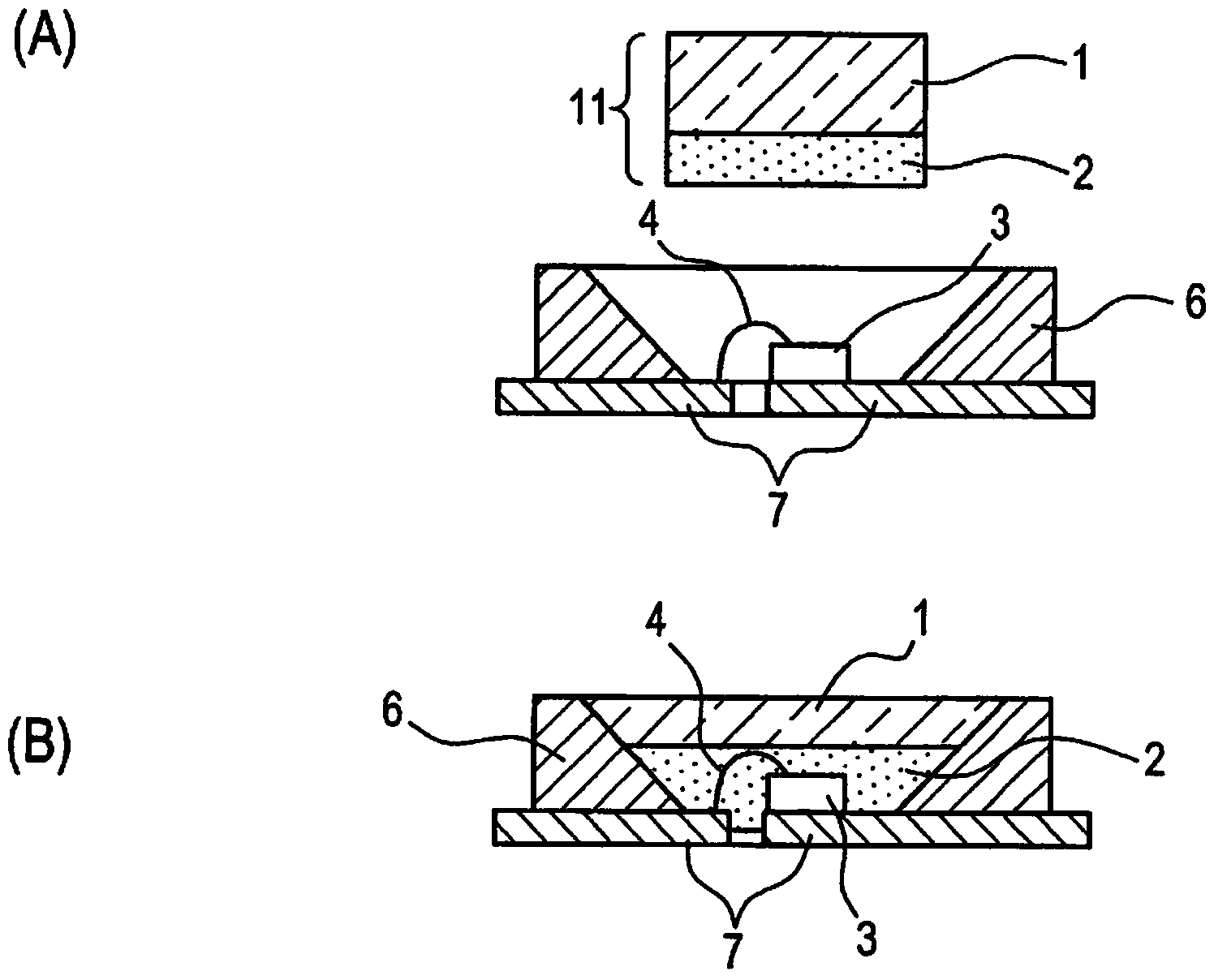 Heat-curable silicone resin sheet having phosphor-containing layer and white pigment-containing layer, method of producing light emitting device using same and encapsulated light emitting semiconductor device produced thereby