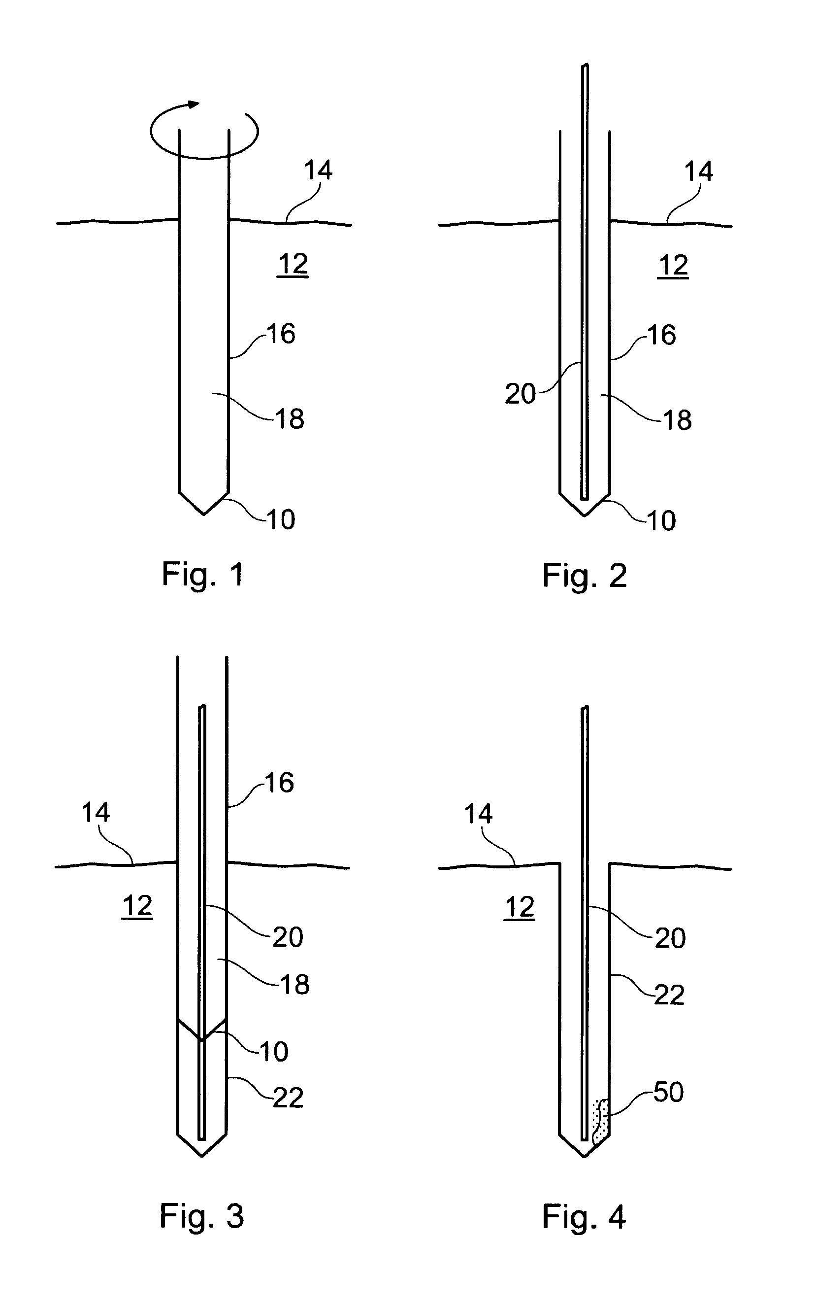 Method and apparatus for introducing elongate members into the ground