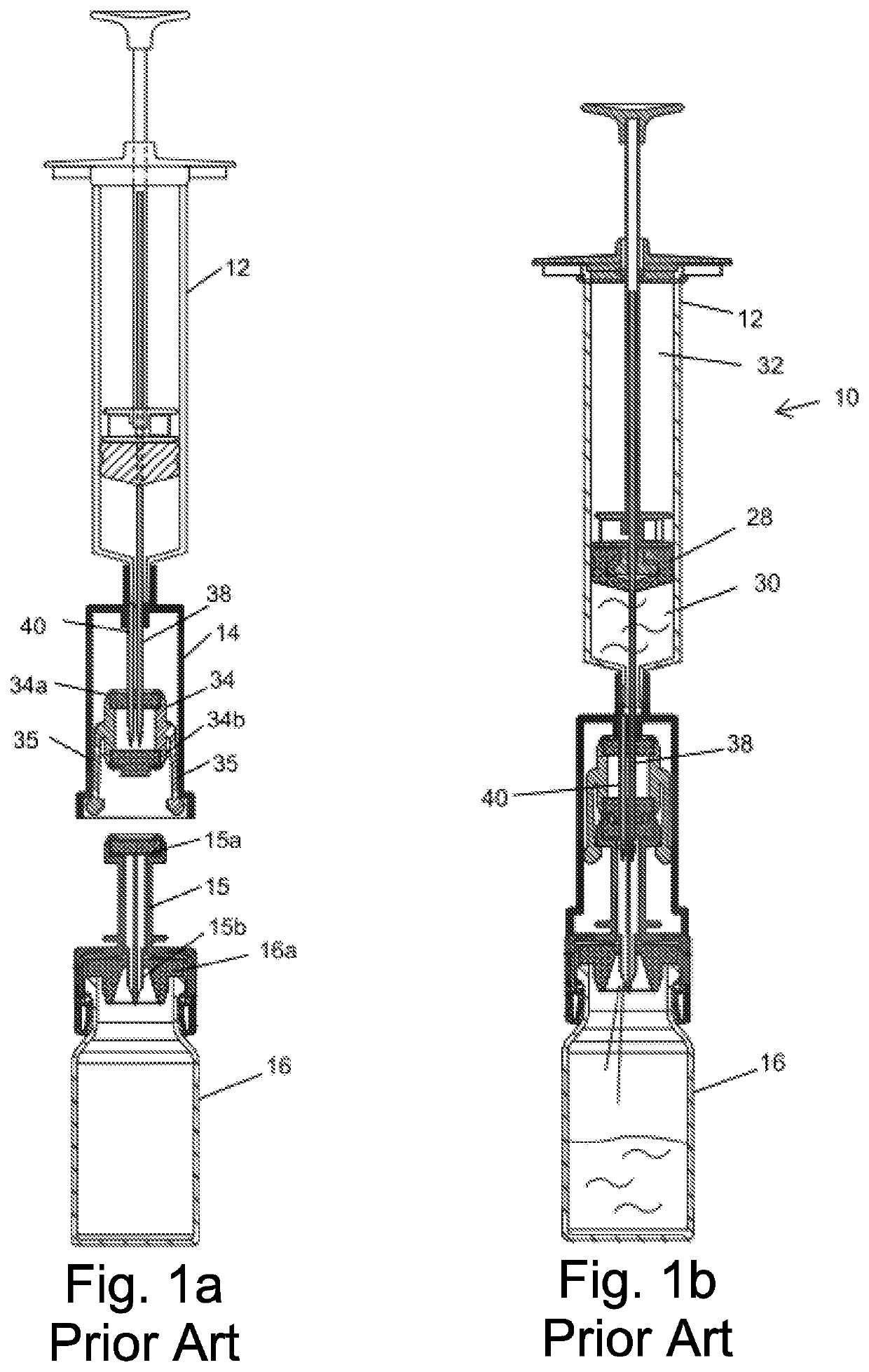 Components of open liquid drug transfer systems and a robotic system employing them