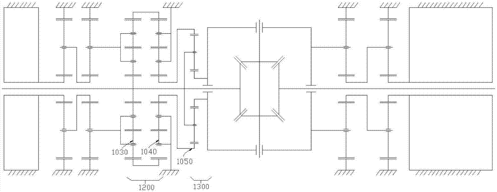 Electric differential device with torque fixed-direction distribution function